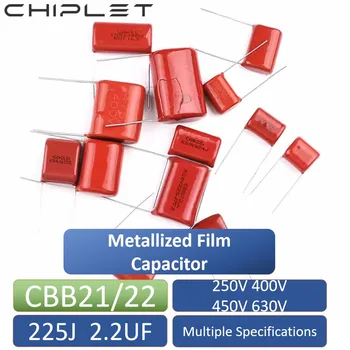 20buc CBB22 225J 2200NF 2.2 UF CBB Film Capacitate BAIE de 5% Metalizate Film Condensator 250V 400V, 450V 630V 15mm 20mm 25mm 27.5 mm