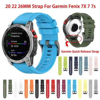 22 26MM Watchband Pentru Garmin Fenix 6 6X 5X Pro 5 Inteligent Ceas Curea Silicon Fenix 7 7X Precursor 935 945 de Eliberare Rapidă Brățară