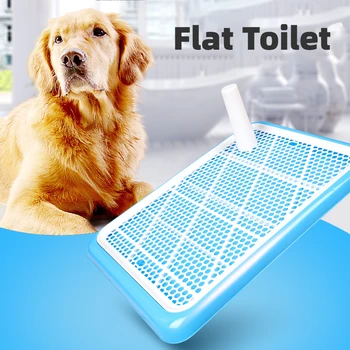 Portabil de Companie Toliet Formare Plastic cu Pilon Toaletă Mat de Formare Olita Câine Pad Tava de Formare Toaletă Urinar Antrenor Pipi Pad